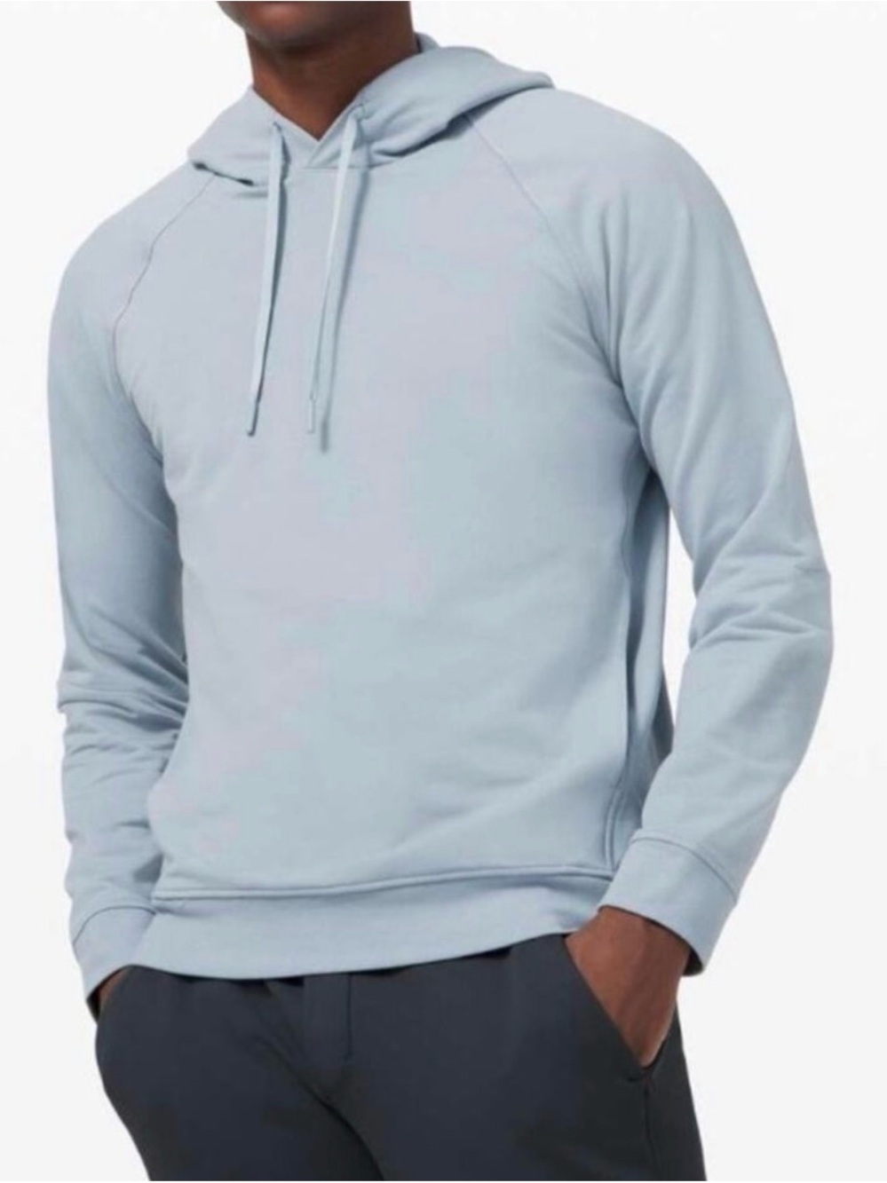 Lululemon Men’s City Sweat Pullover Hoodie Logo Drawstring Pockets Size L